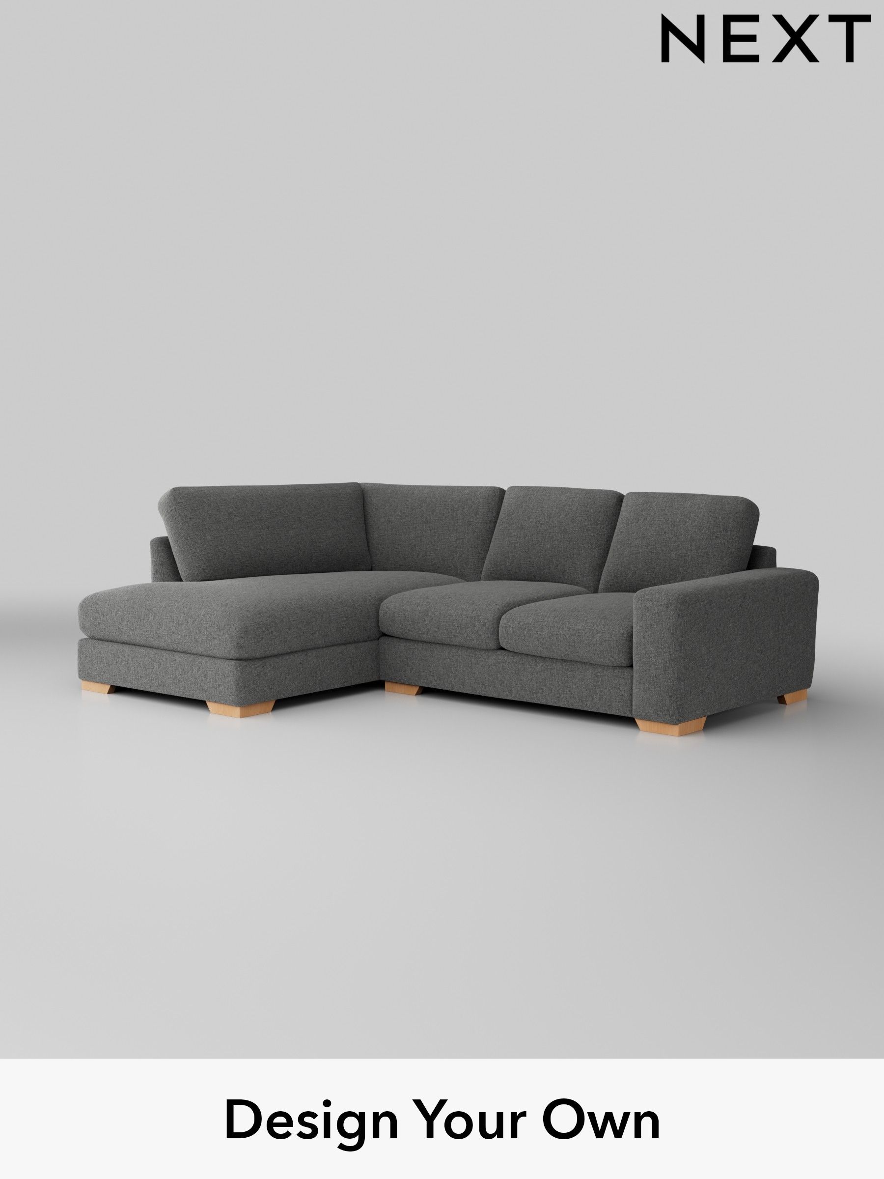 Next grey corner sofa discount
