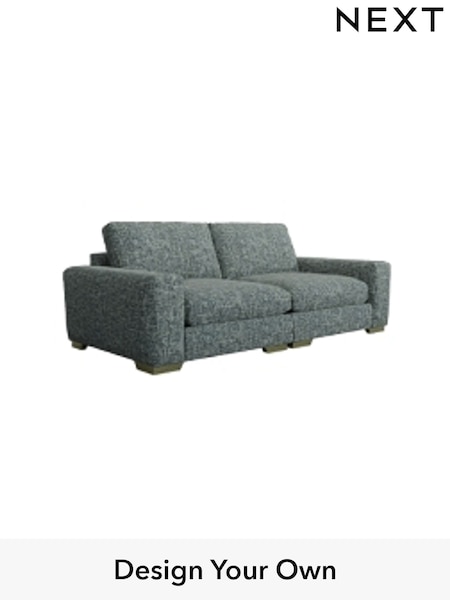 Chunky Chenille/Light Teal Green Houghton Deep Relaxed Sit (M29903) | £1,525