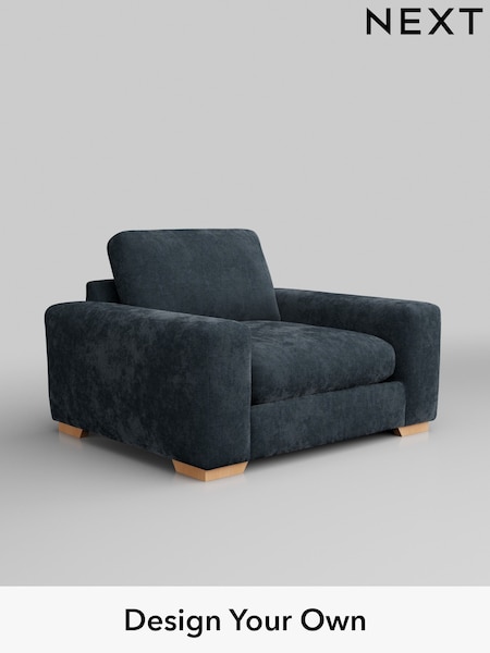 Distressed Velour/Midnight Blue Houghton Deep Relaxed Sit (M29919) | £1,025