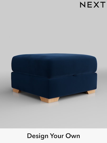 Plush Velvet Easy Clean/Navy Blue Houghton Deep Relaxed Sit (M30068) | £499 - £2,925