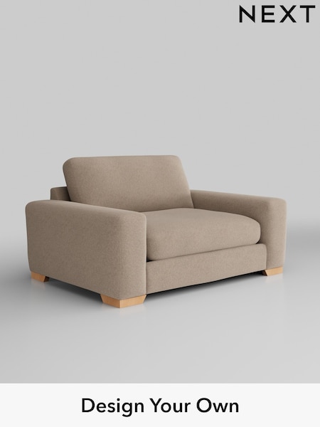 Tweedy Blend Easy Clean/Light Dove Natural Houghton Deep Relaxed Sit (M30114) | £1,099