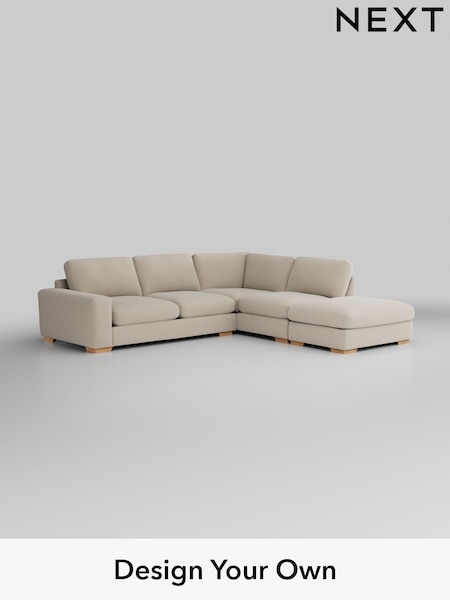 Tweedy Blend Easy Clean/Oyster Houghton Deep Relaxed Sit (M30122) | £2,525