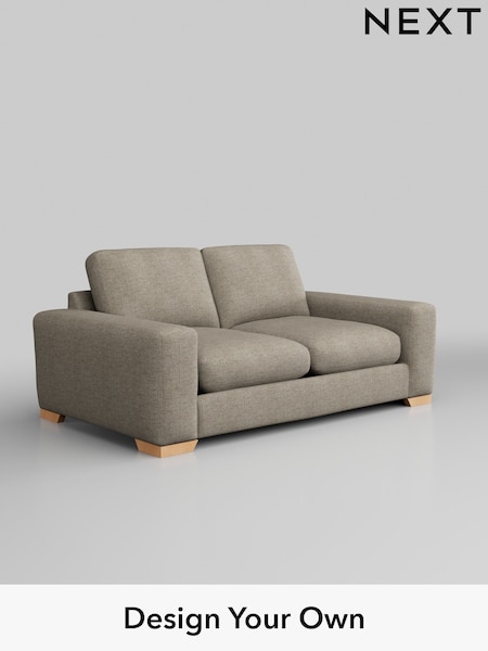 Woven Chenille Easy Clean/Mid Natural Houghton Deep Relaxed Sit (M30153) | £1,325