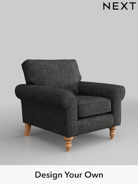 Boucle Weave Easy Clean/Charcoal Grey Mallory (M30396) | £525