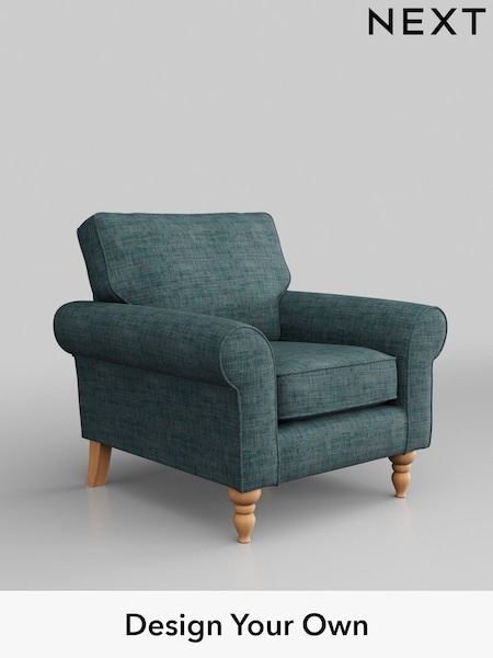 Boucle Weave Easy Clean/Dark Teal Green Mallory (M30404) | £525