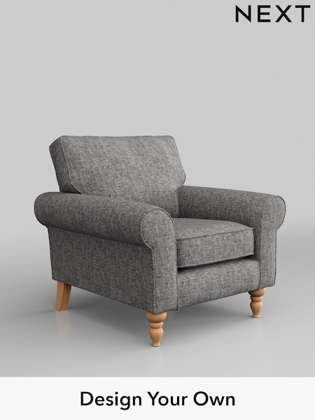 Chunky Boucle Easy Clean/Light Grey Mallory (M30418) | £625