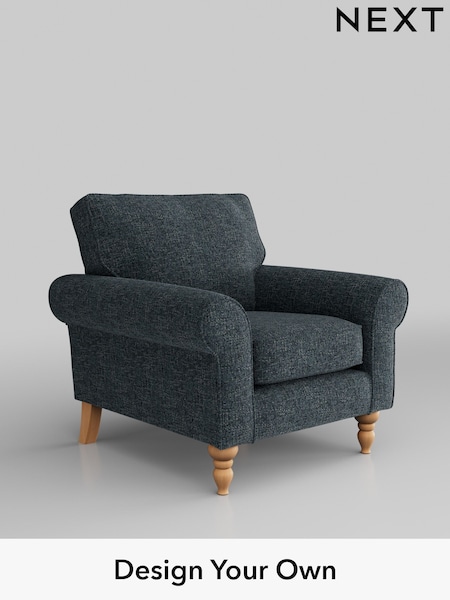 Chunky Chenille/Dark Navy Blue Mallory (M30426) | £625