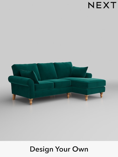 Plush Velvet Easy Clean/Juniper Green Mallory (M30489) | £1,475