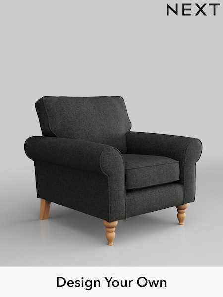 Tweedy Blend Easy Clean/Charcoal Grey Mallory (M30523) | £525
