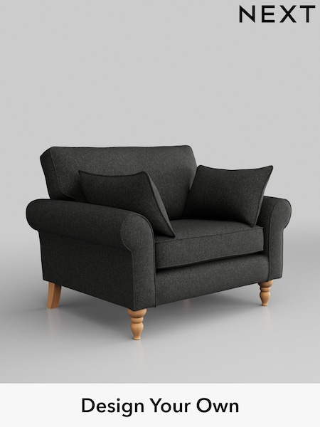 Tweedy Blend Easy Clean/Charcoal Grey Mallory (M30523) | £625