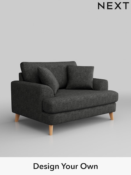 Boucle Weave Easy Clean/Charcoal Grey Parker (M30646) | £975