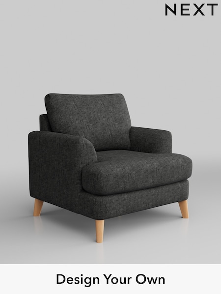 Boucle Weave Easy Clean/Charcoal Grey Parker (M30646) | £775