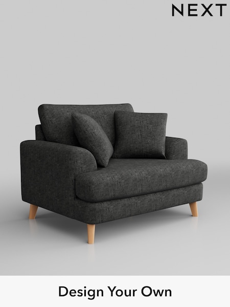 Boucle Weave Easy Clean/Charcoal Grey Parker (M30646) | £875