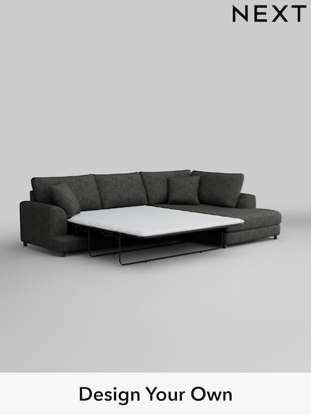 Boucle Weave Easy Clean/Charcoal Grey Parker (M30646) | £2,350