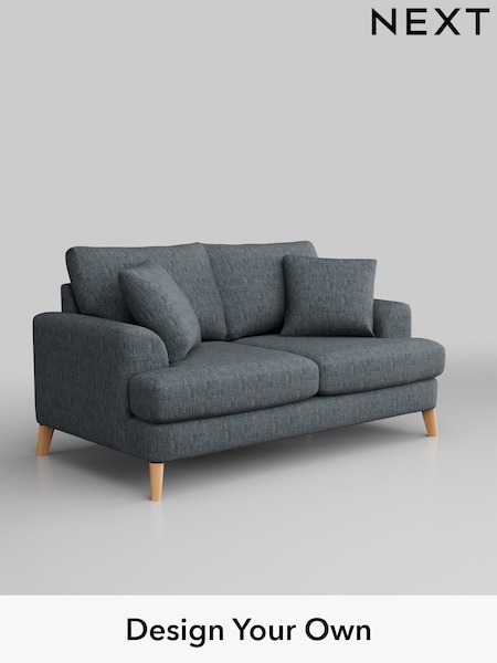 Boucle Weave Easy Clean/Dark Blue Parker (M30647) | £1,150