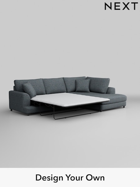 Boucle Weave Easy Clean/Dark Blue Parker (M30647) | £2,350