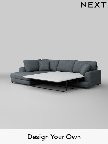 Boucle Weave Easy Clean/Dark Blue Parker (M30647) | £2,350