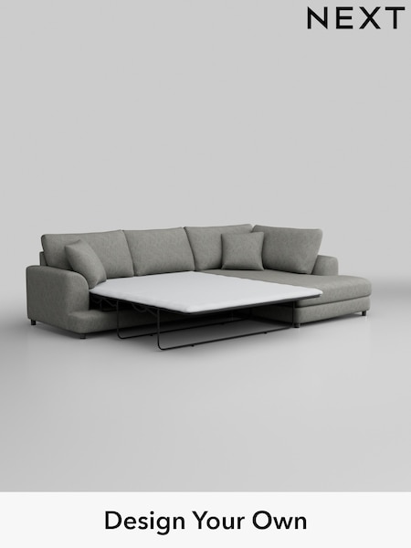Boucle Weave Easy Clean/Dark Grey Parker (M30648) | £2,350