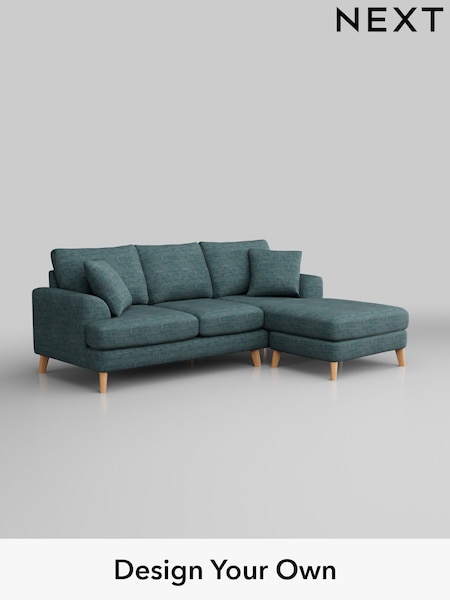 Boucle Weave Easy Clean/Dark Teal Green Parker (M30650) | £1,650
