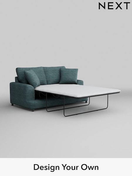 Boucle Weave Easy Clean/Dark Teal Green Parker (M30650) | £1,399