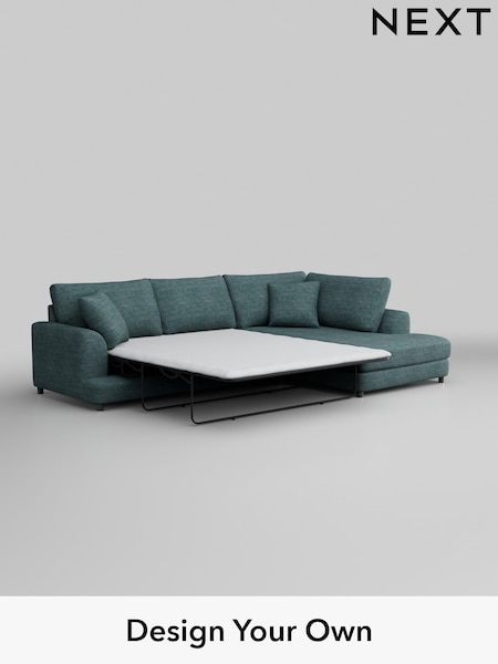 Boucle Weave Easy Clean/Dark Teal Green Parker (M30650) | £2,350