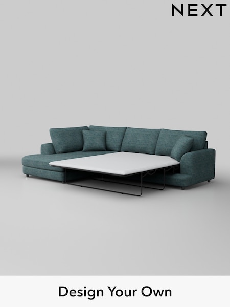 Boucle Weave Easy Clean/Dark Teal Green Parker (M30650) | £2,350