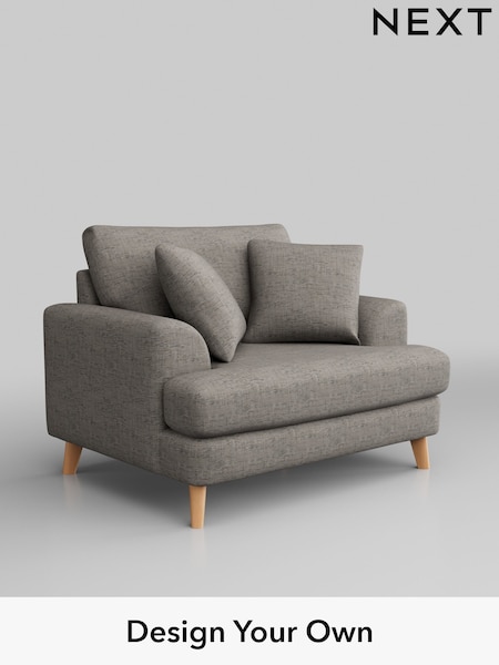 Boucle Weave Easy Clean/Light Dove Grey Parker (M30651) | £875