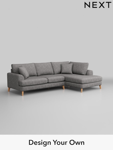 Chunky Boucle Easy Clean/Light Grey Parker (M30660) | £2,250