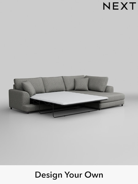 Chunky Boucle Easy Clean/Mid Grey Parker (M30661) | £2,525