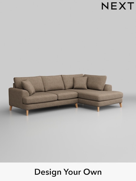 Chunky Boucle Easy Clean/Mid Natural Parker (M30662) | £2,250
