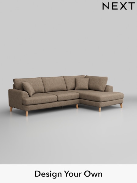 Chunky Boucle Easy Clean/Mid Natural Parker (M30662) | £2,350