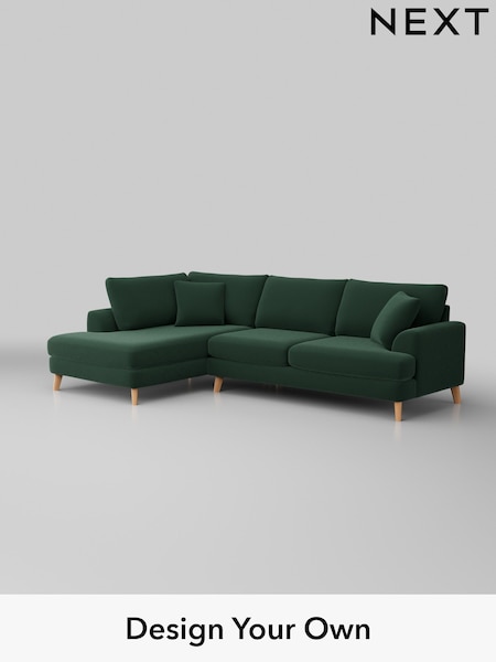 Plush Velvet Easy Clean/Bottle Green Parker (M30691) | £2,350