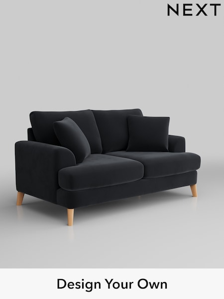 Plush Velvet Easy Clean/Charcoal Grey Parker (M30693) | £1,275