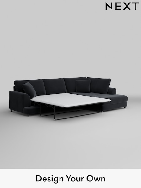 Plush Velvet Easy Clean/Charcoal Grey Parker (M30693) | £2,525