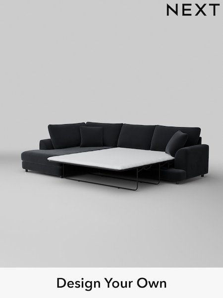 Plush Velvet Easy Clean/Charcoal Grey Parker (M30693) | £2,525