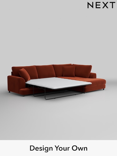 Plush Velvet Easy Clean/Ginger Orange Parker (M30694) | £2,525