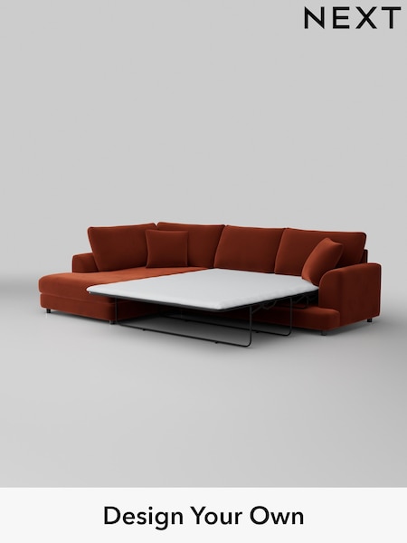 Plush Velvet Easy Clean/Ginger Orange Parker (M30694) | £2,525