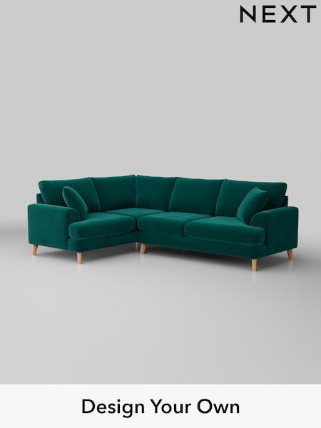 Plush Velvet Easy Clean/Juniper Green Parker (M30695) | £2,325