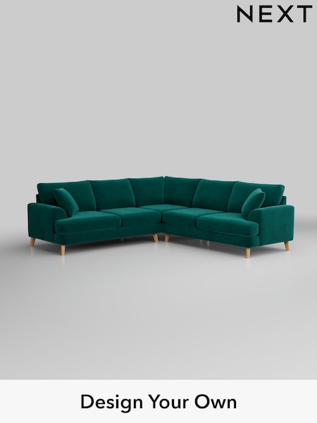 Plush Velvet Easy Clean/Juniper Green Parker (M30695) | £2,725