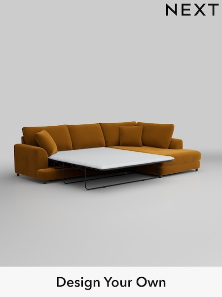 Plush Velvet Easy Clean/Mustard Yellow Parker (M30696) | £2,525