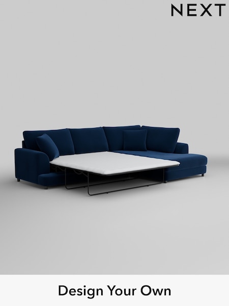 Plush Velvet Easy Clean/Navy Blue Parker (M30697) | £2,525