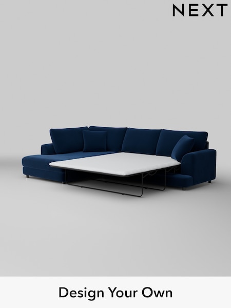 Plush Velvet Easy Clean/Navy Blue Parker (M30697) | £2,525