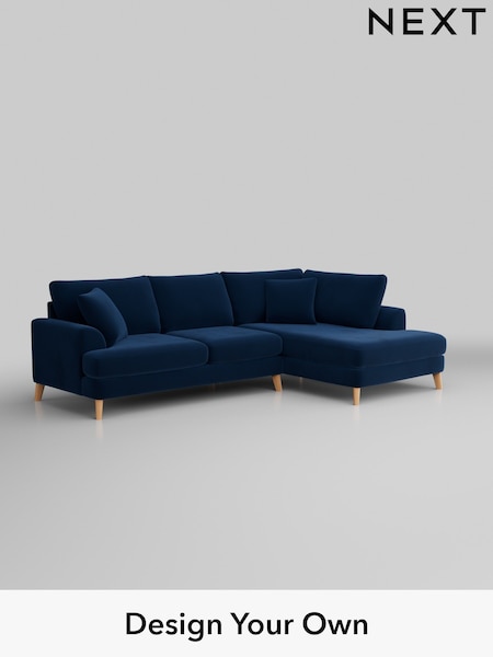 Plush Velvet Easy Clean/Navy Blue Parker (M30697) | £2,250