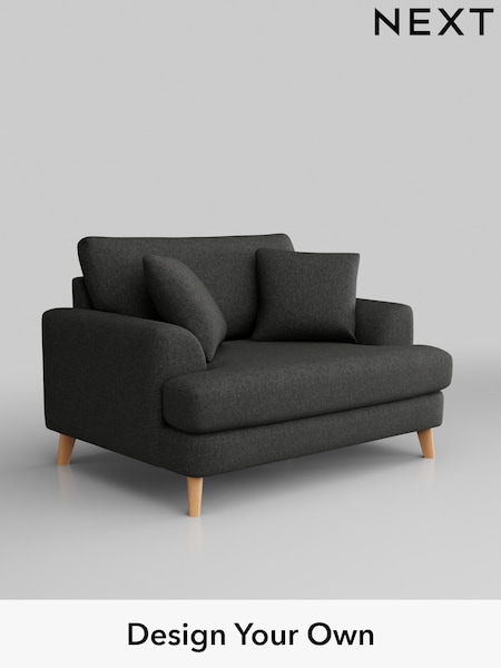 Tweedy Blend Easy Clean/Charcoal Grey Parker (M30712) | £975