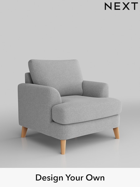 Tweedy Blend Easy Clean/Light Silver Grey Parker (M30719) | £775