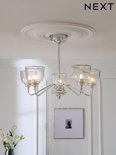 Chrome Gloucester 5 Light Chandelier Light (M31227) | £125