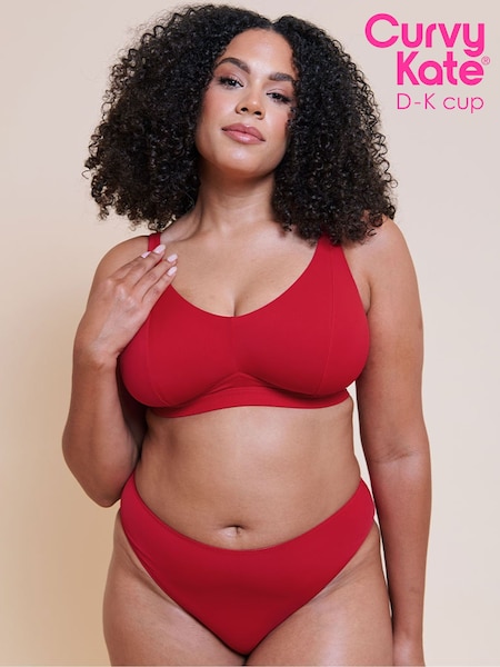 Red - Curvy Kate Zen Brazilian Knickers