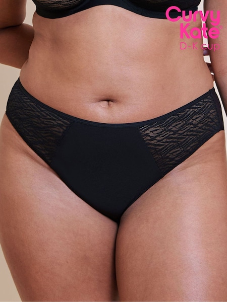 Black - Curvy Kate Smoothie Lace Brazilian Briefs