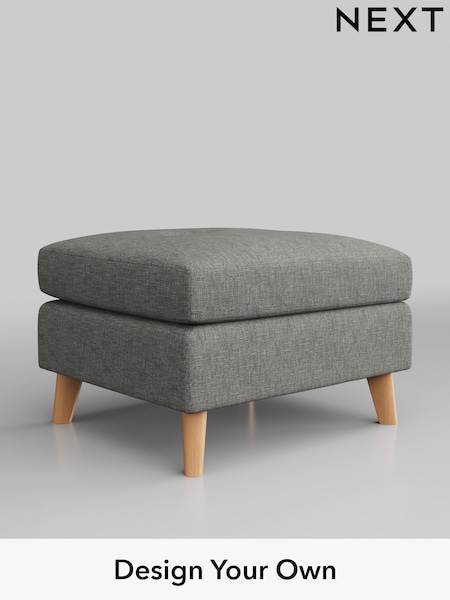 Boucle Weave Easy Clean/Dark Grey Wilson Buttoned Back (M31727) | £299