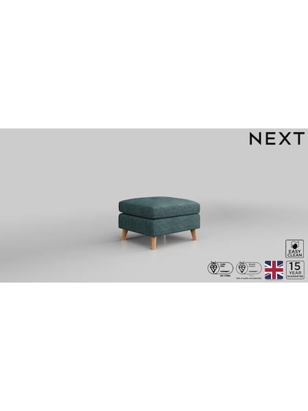 Boucle Weave Easy Clean/Dark Teal Green Wilson Buttoned Back (M31733) | £299